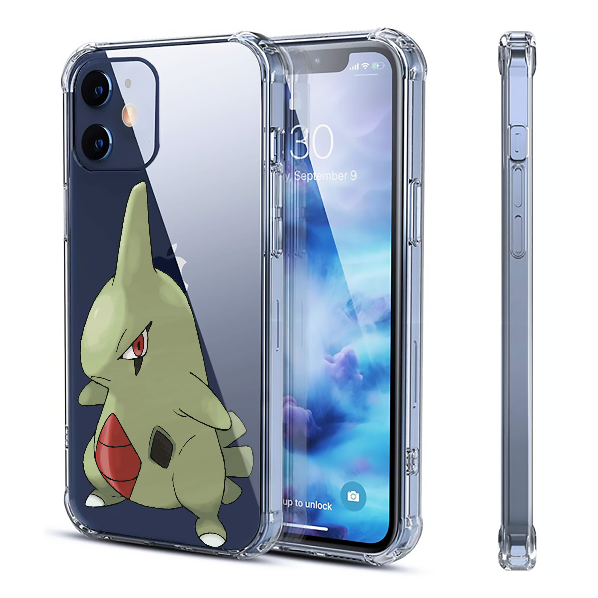 （画像用） ポケットモンスター Pokémon 【iPhone 12シリーズ対応】透明スマホケース（クリアソフトケース）